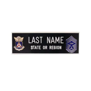 Civil Air Patrol Blazer Name Plate: CMSGT