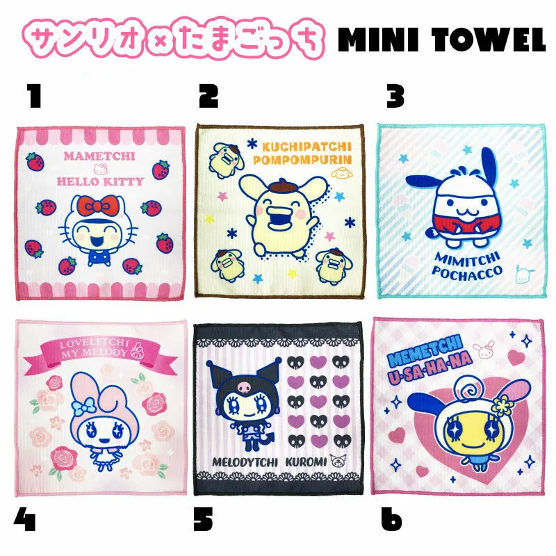 [Clearance]#[NEW] Sanrio x Tamagotchi Microfiber Mini Towel 2024 NASTO Japan