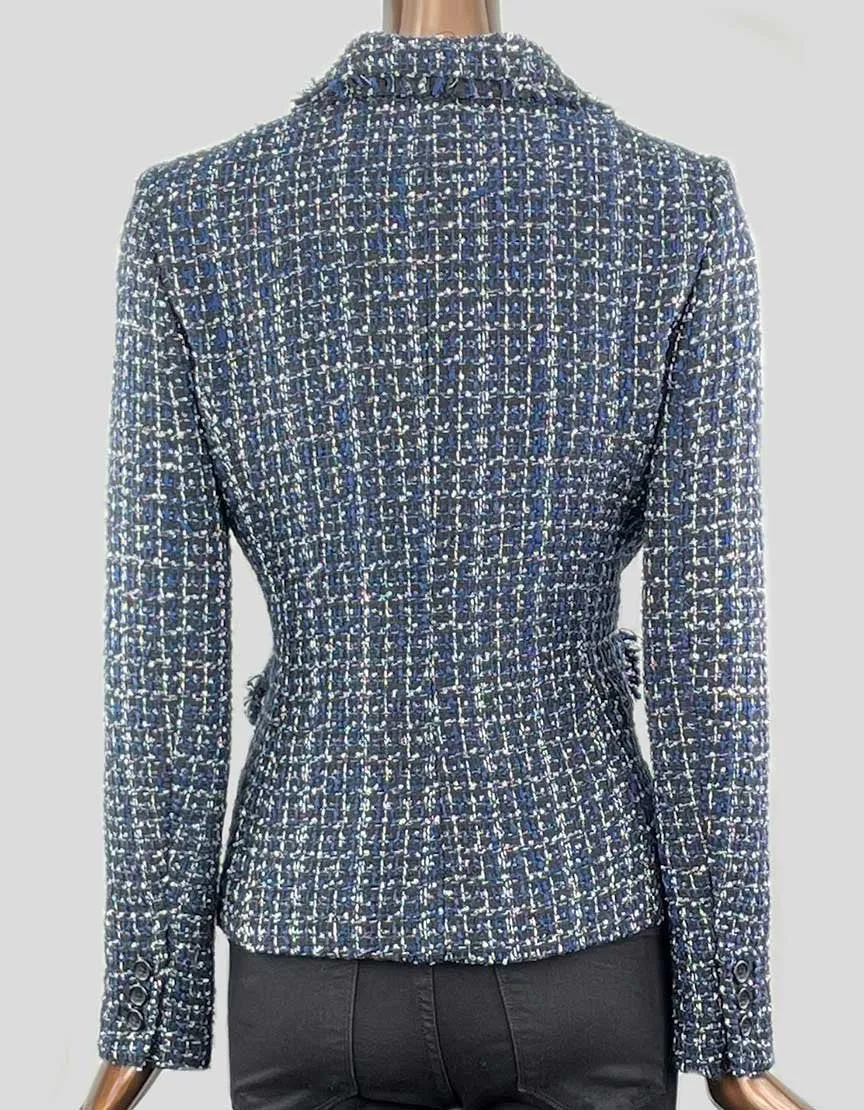 DKNY Blue Tweed Blazer - 6 US