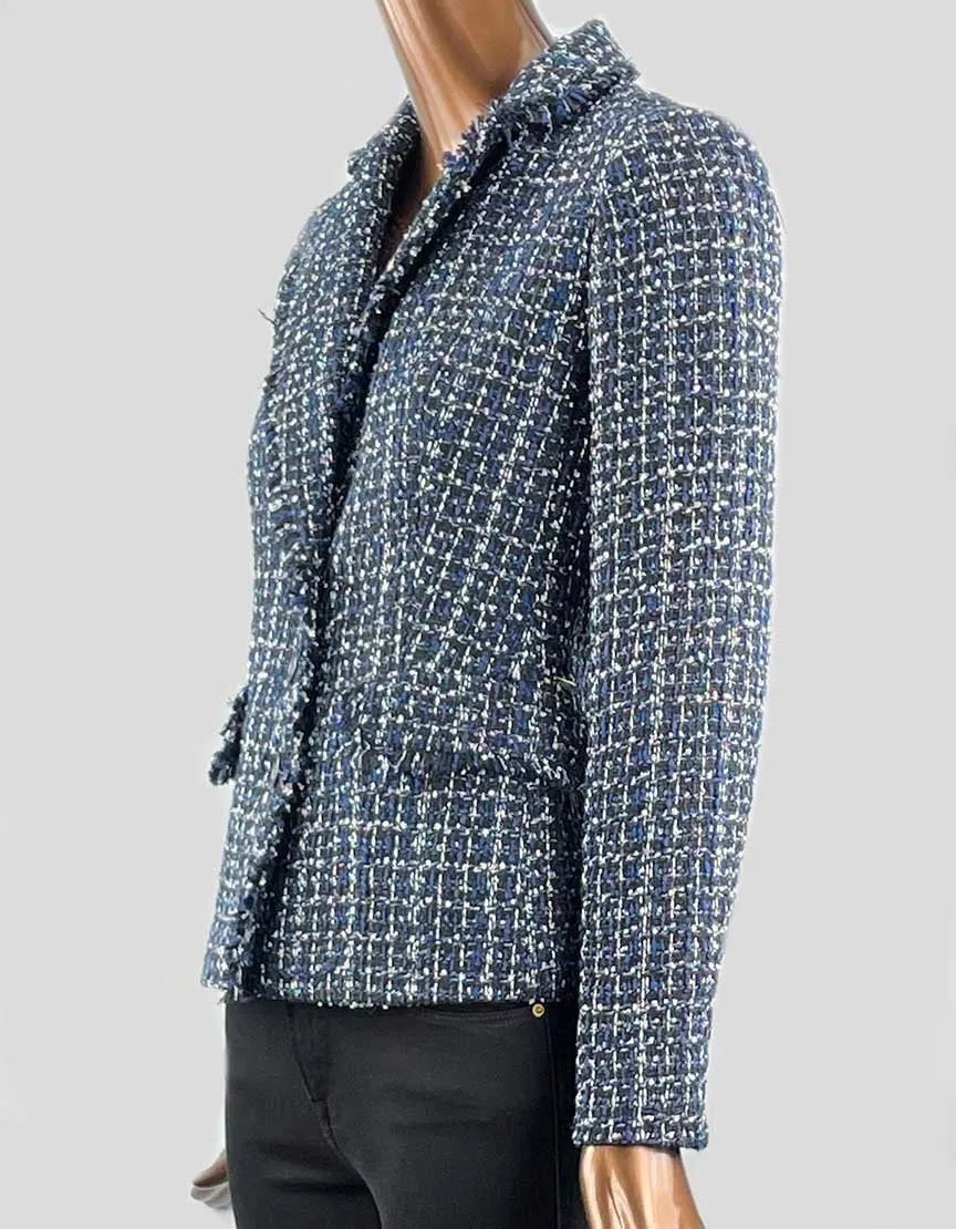 DKNY Blue Tweed Blazer - 6 US