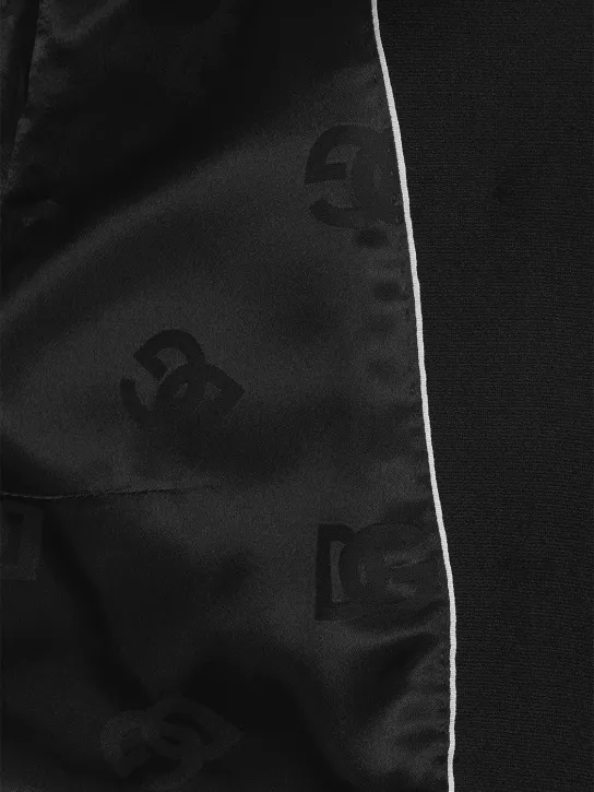 Dolce&amp;Gabbana   Double breasted wool crepe crop blazer 
