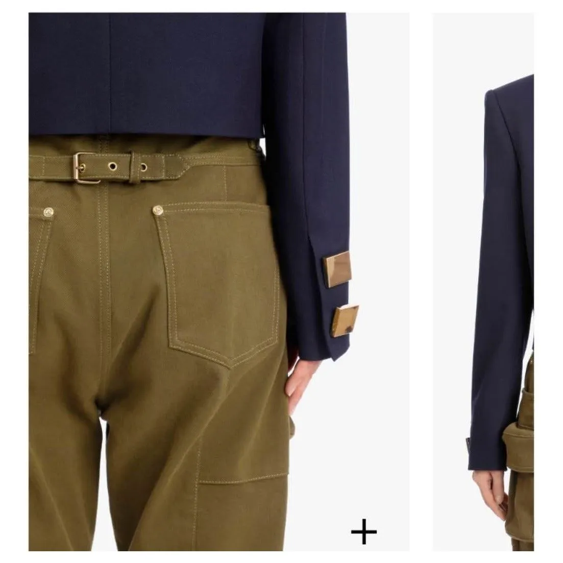 Double Breasted Short Blazer