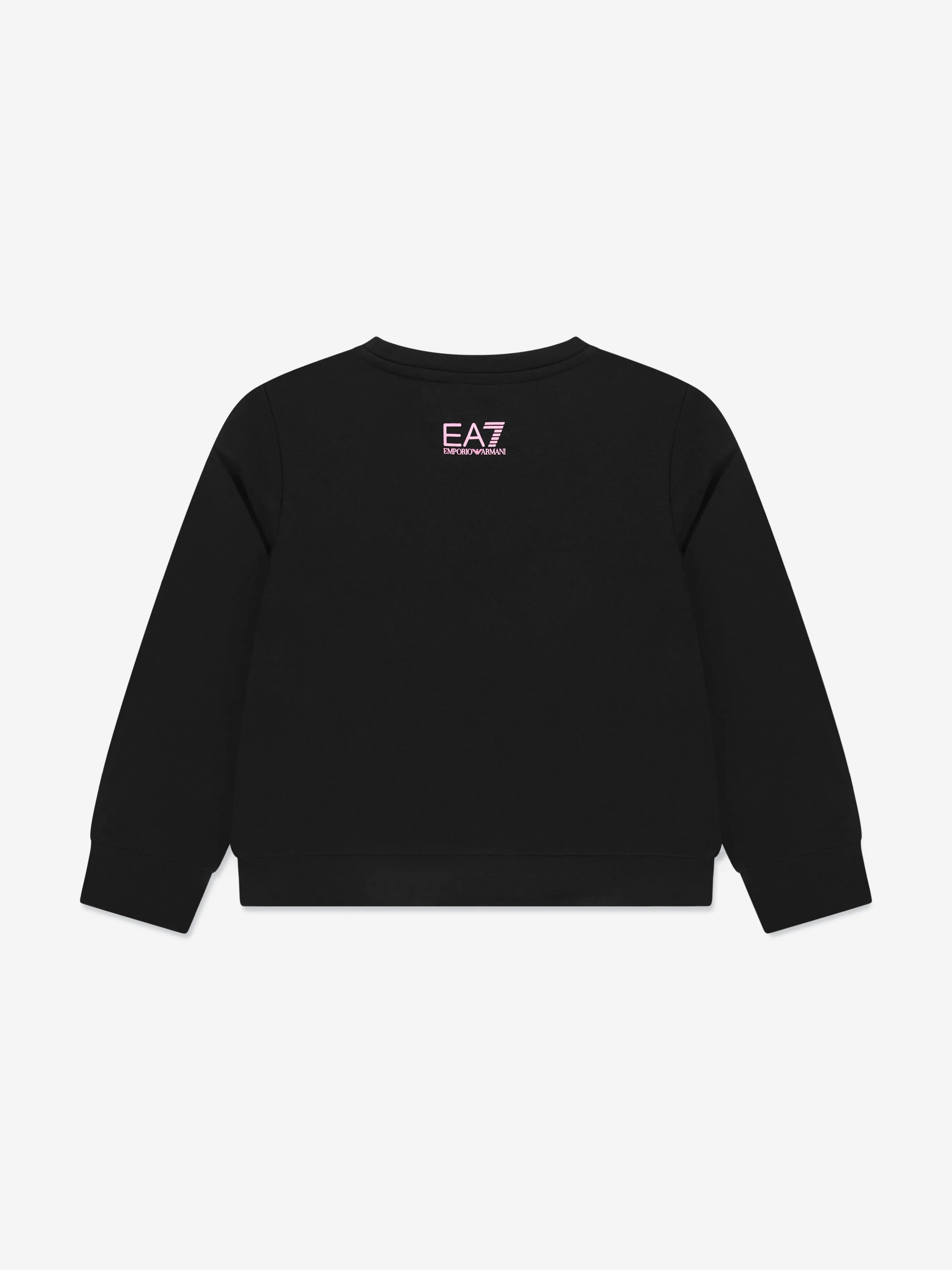 EA7 Emporio Armani Girls Train Logo Tape Sweatshirt in Black