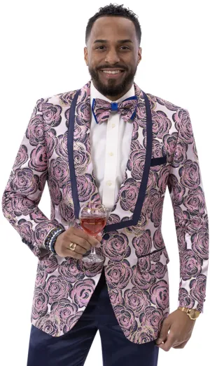 EJ Samuel J186-PNK Mens Blazer