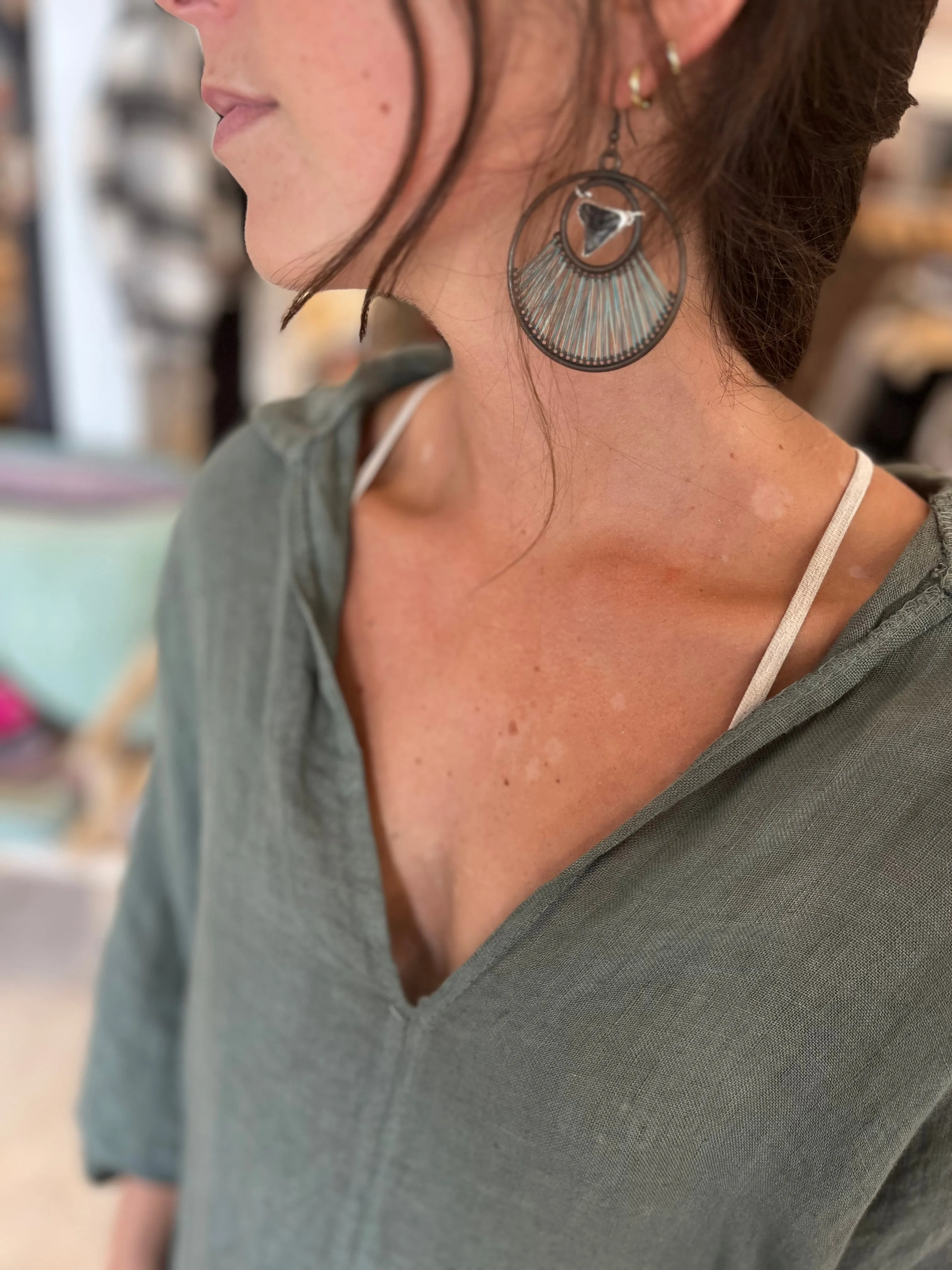 Elia linen oversized tunic