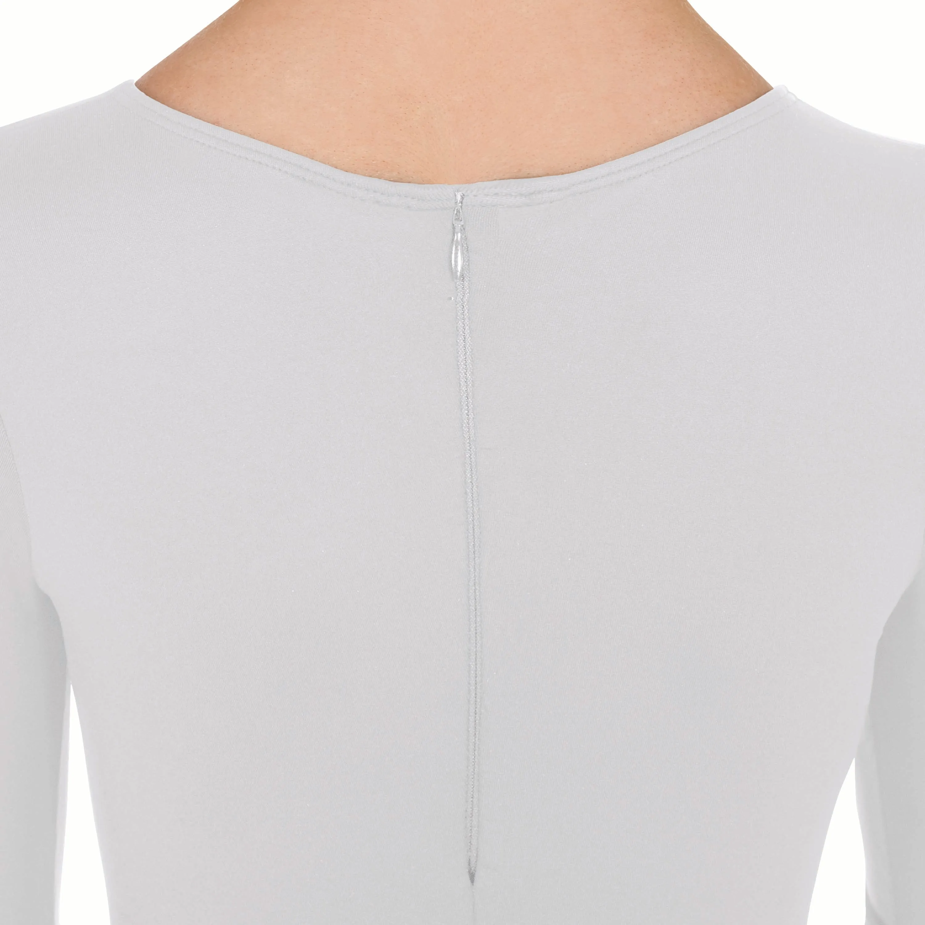 Eurotard 44130 Microfiber Long Sleeve High Neck Unitard with Back Zipper