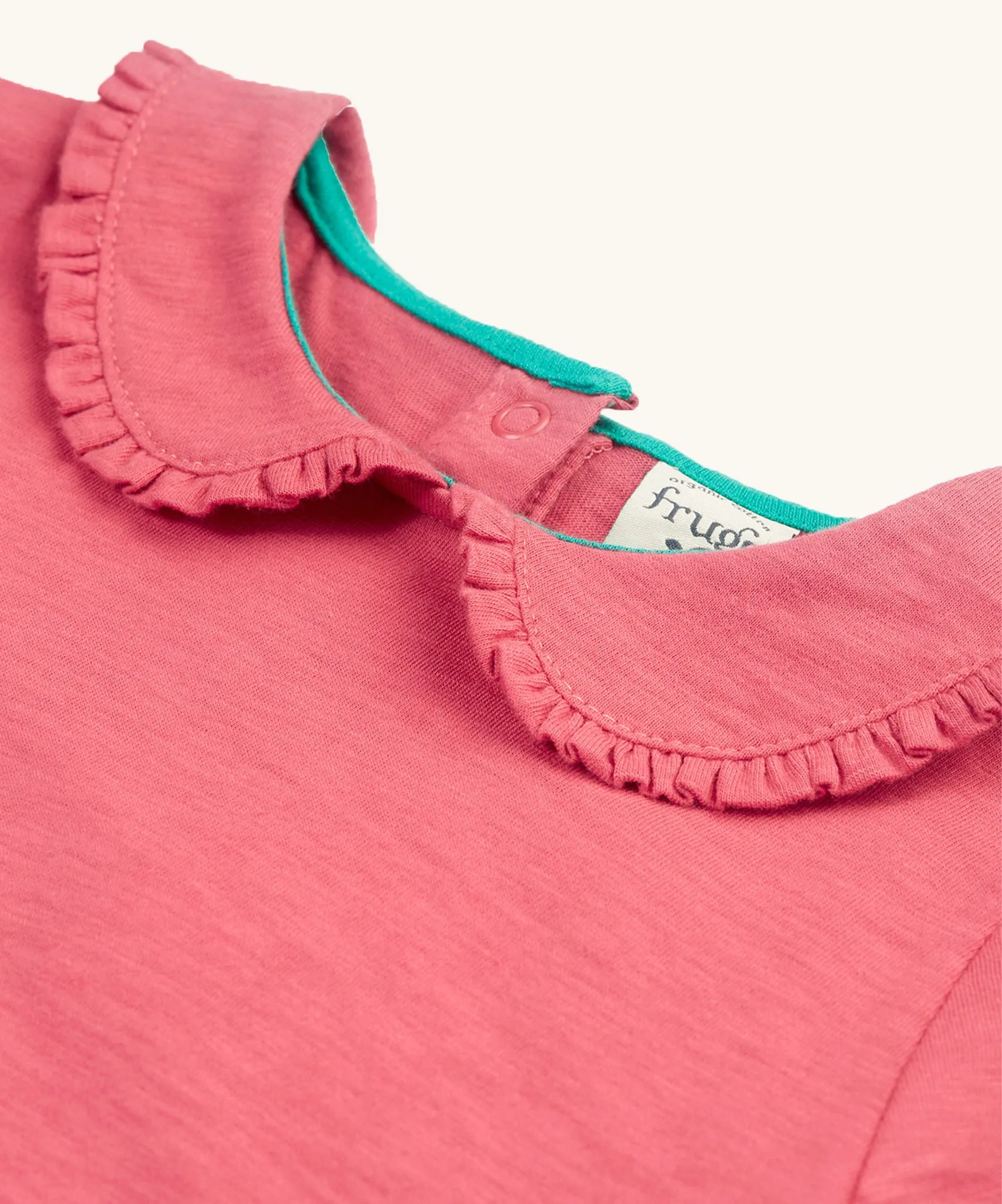 Frugi Victoria Collared Tunic Top - Petal/Cat