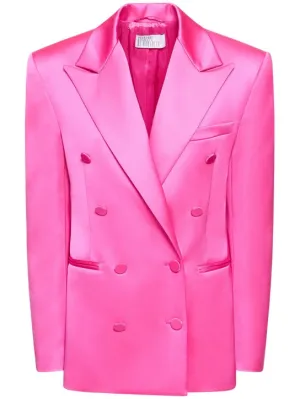 Giuseppe Di Morabito   Double breasted boxy satin blazer 