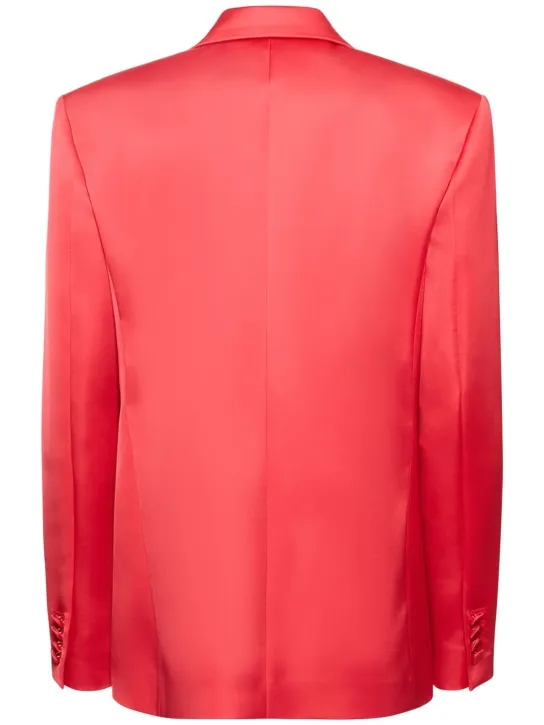 Giuseppe Di Morabito   Double breasted boxy satin blazer 