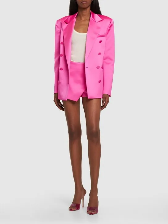 Giuseppe Di Morabito   Double breasted boxy satin blazer 