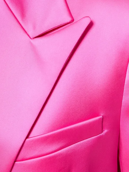Giuseppe Di Morabito   Double breasted boxy satin blazer 