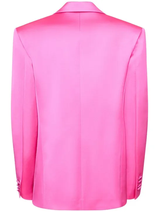 Giuseppe Di Morabito   Double breasted boxy satin blazer 
