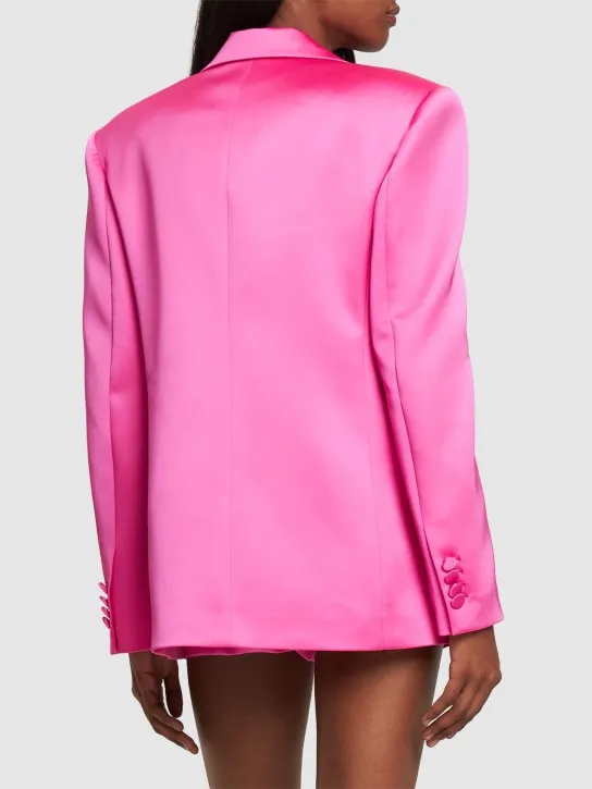 Giuseppe Di Morabito   Double breasted boxy satin blazer 