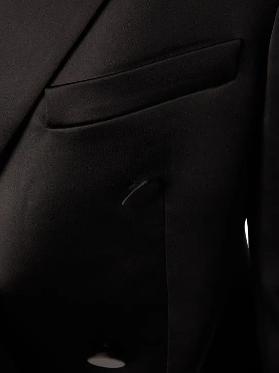 Giuseppe Di Morabito   Satin double breasted blazer 