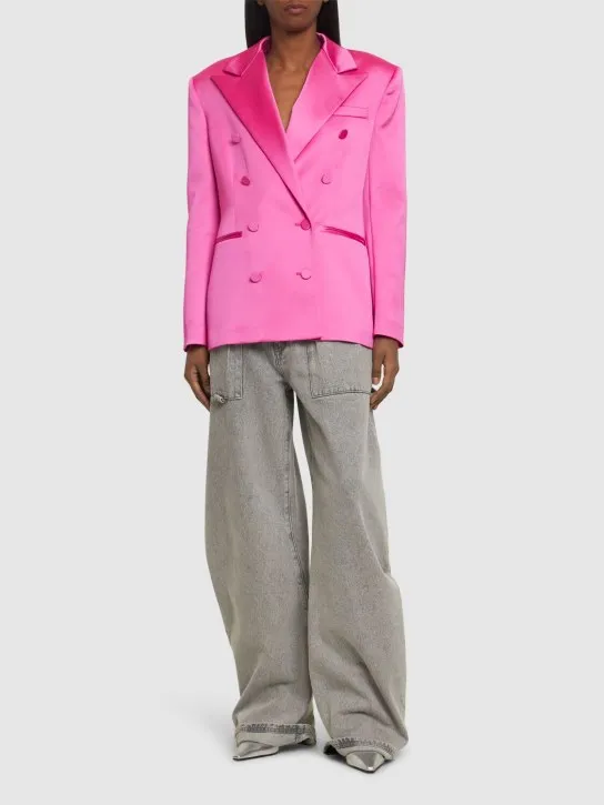 Giuseppe Di Morabito   Satin double breasted blazer 