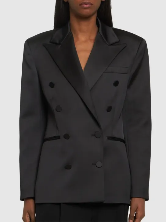 Giuseppe Di Morabito   Satin double breasted blazer 