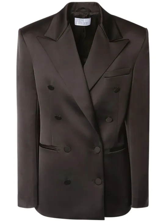 Giuseppe Di Morabito   Satin double breasted blazer 