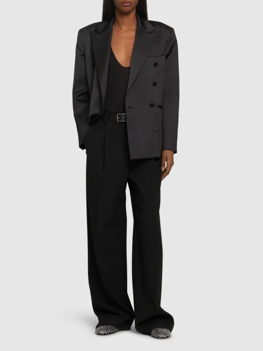 Giuseppe Di Morabito   Satin double breasted blazer 