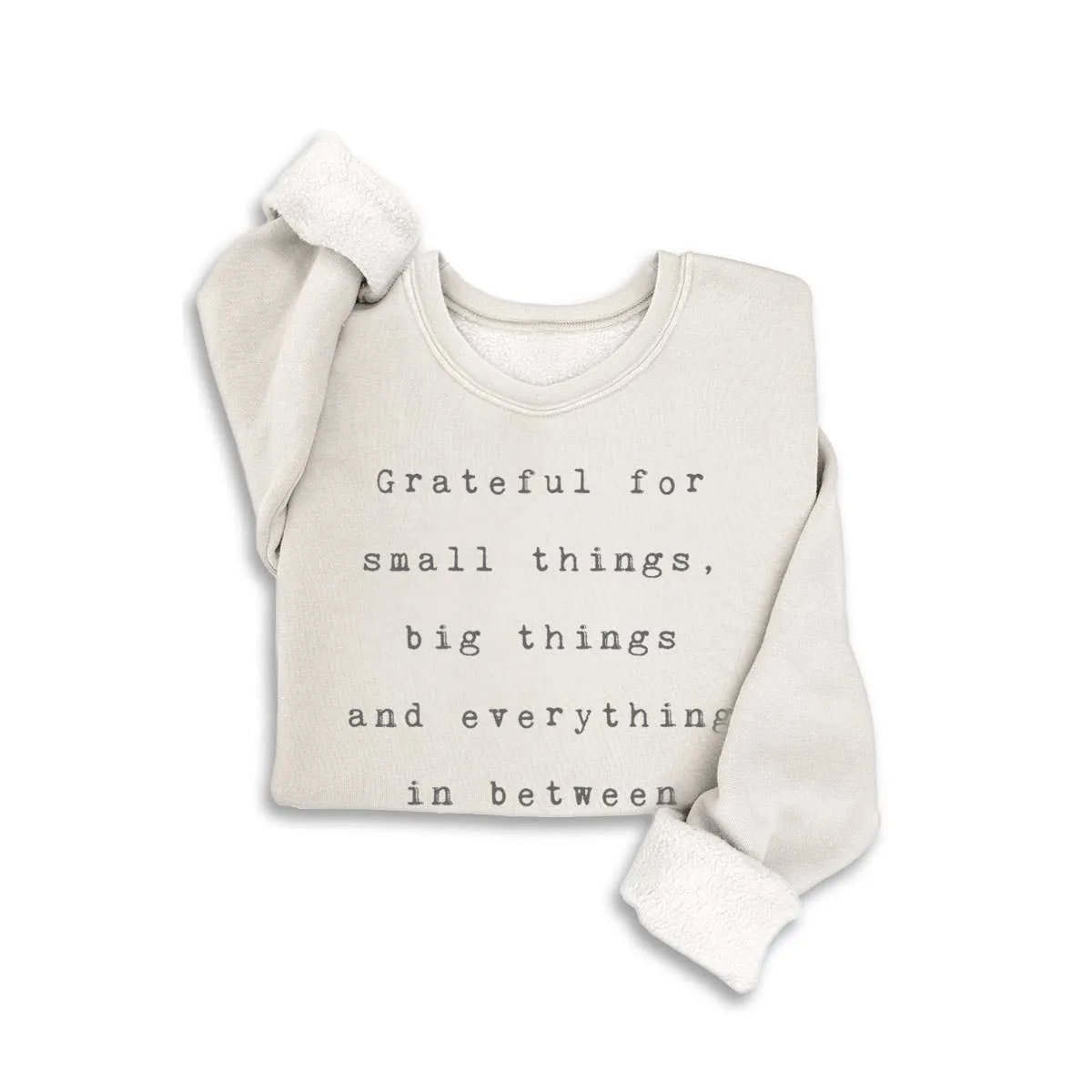GRATEFUL FOR SMALL THINGS MINERAL SWEATSHIRTS