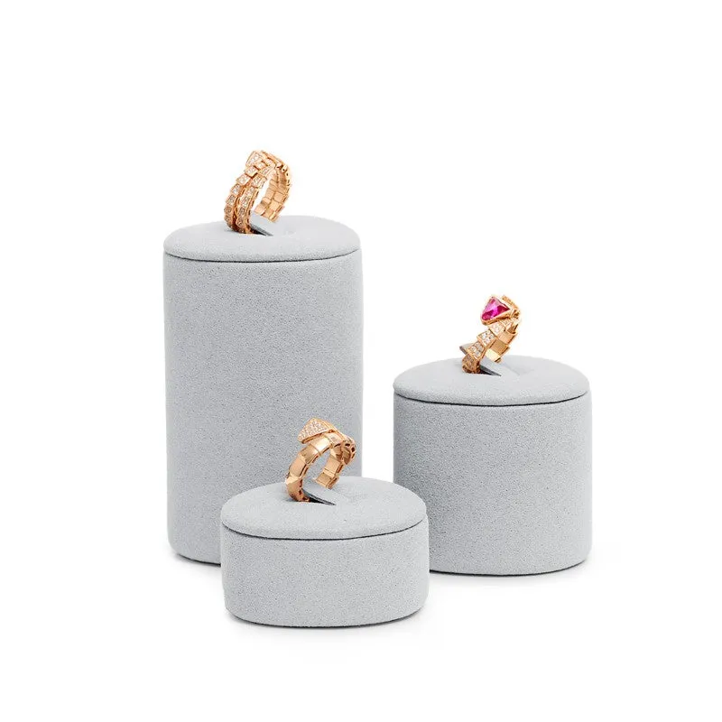 Gray Microfiber Jewelry Set TT106