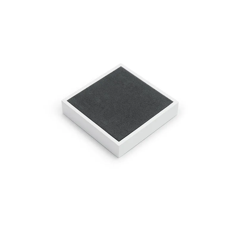 Gray Microfiber Ring Necklace Jewelry Display Set TT146