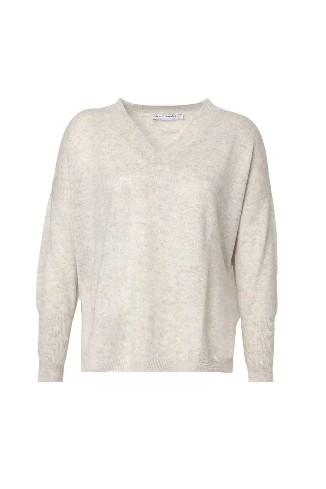 Gray Pure Cashmere Isabella Women's Tunic Sweater