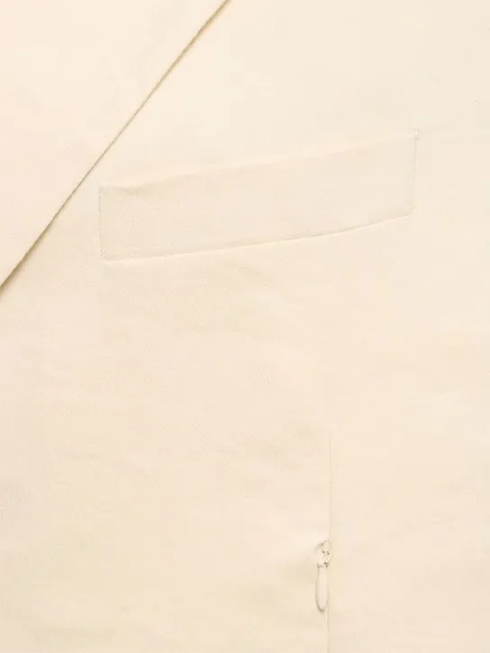 Helmut Lang   Sleeveless linen blend blazer 