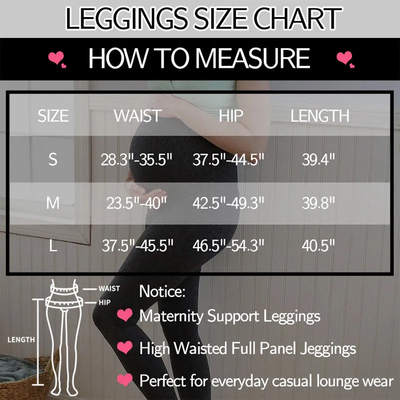 High Waist Maternity Leggings for Belly Support Body Shaper Trousers