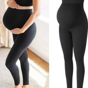 High Waist Maternity Leggings for Belly Support Body Shaper Trousers