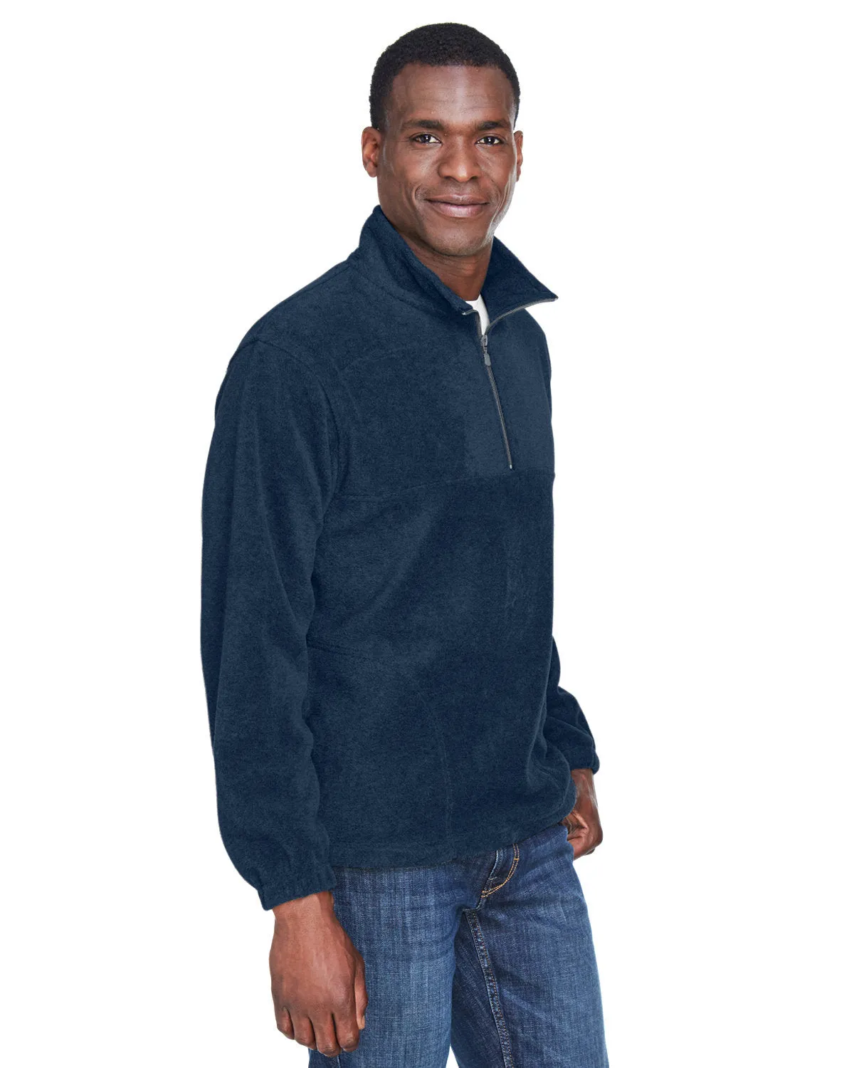 HR Fleece Jacket Qtr Zip Navy