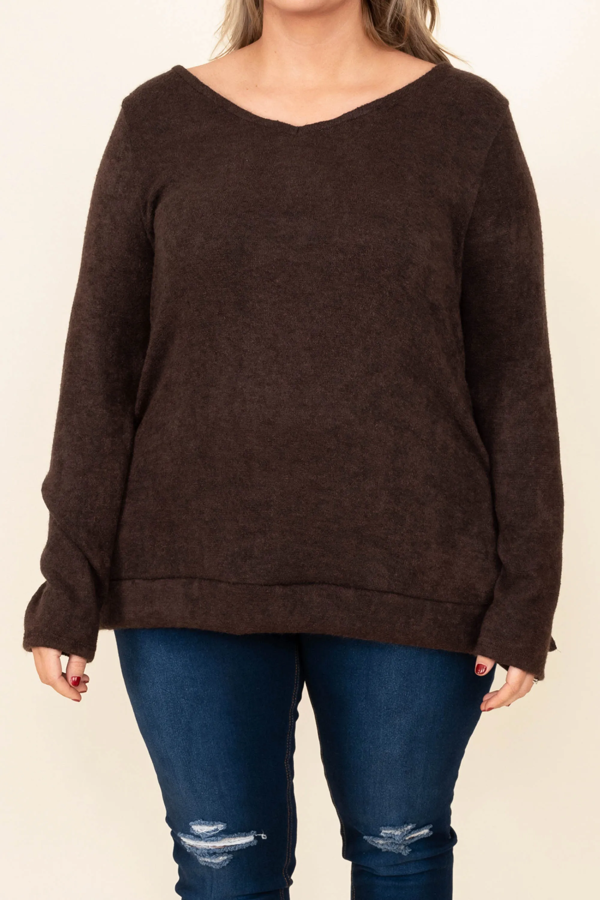 Inside Out Tunic, Brown