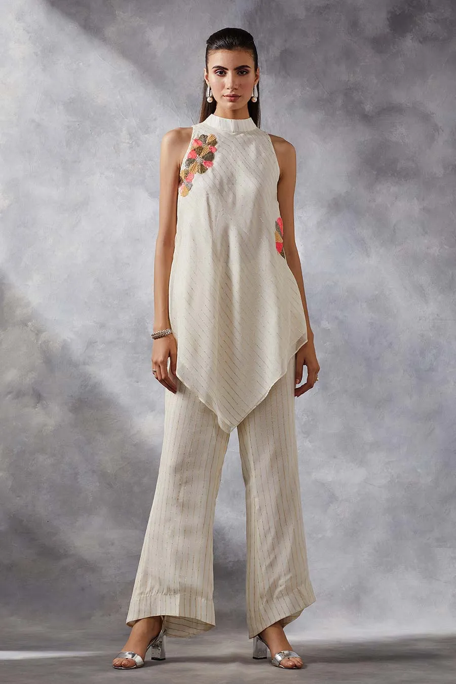 Ivory Tunic & Pants Co-Ord Set