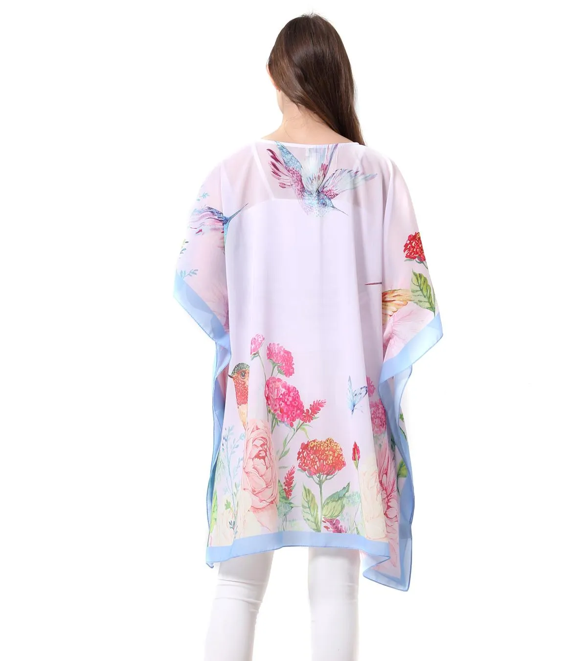 JC061902 Hummingbird V-Neck Tunic
