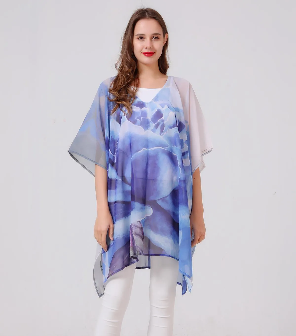 JC061907 Lotus V-Neck Tunic