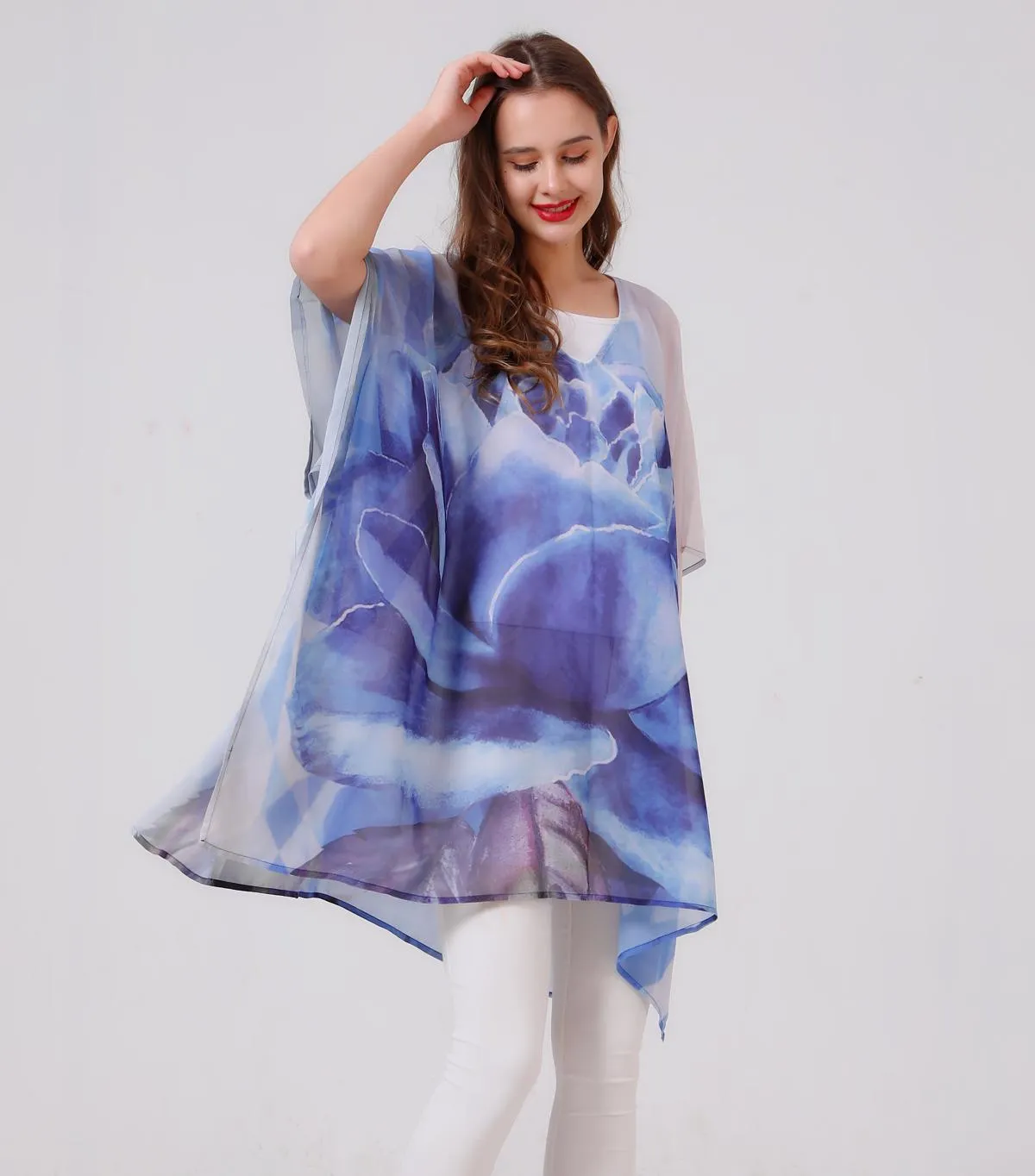 JC061907 Lotus V-Neck Tunic