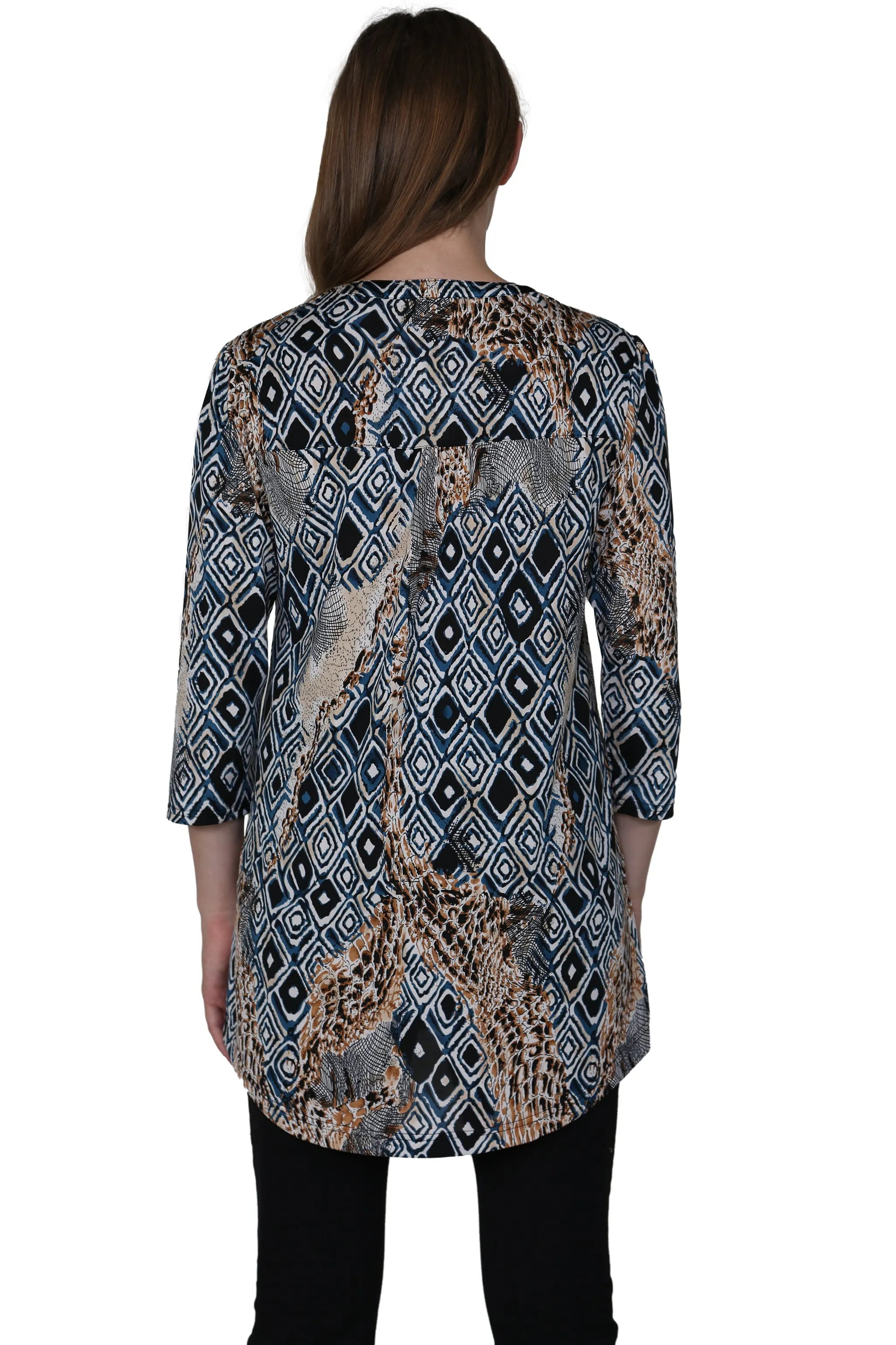 La Cera Malabar Batik Print Tunic