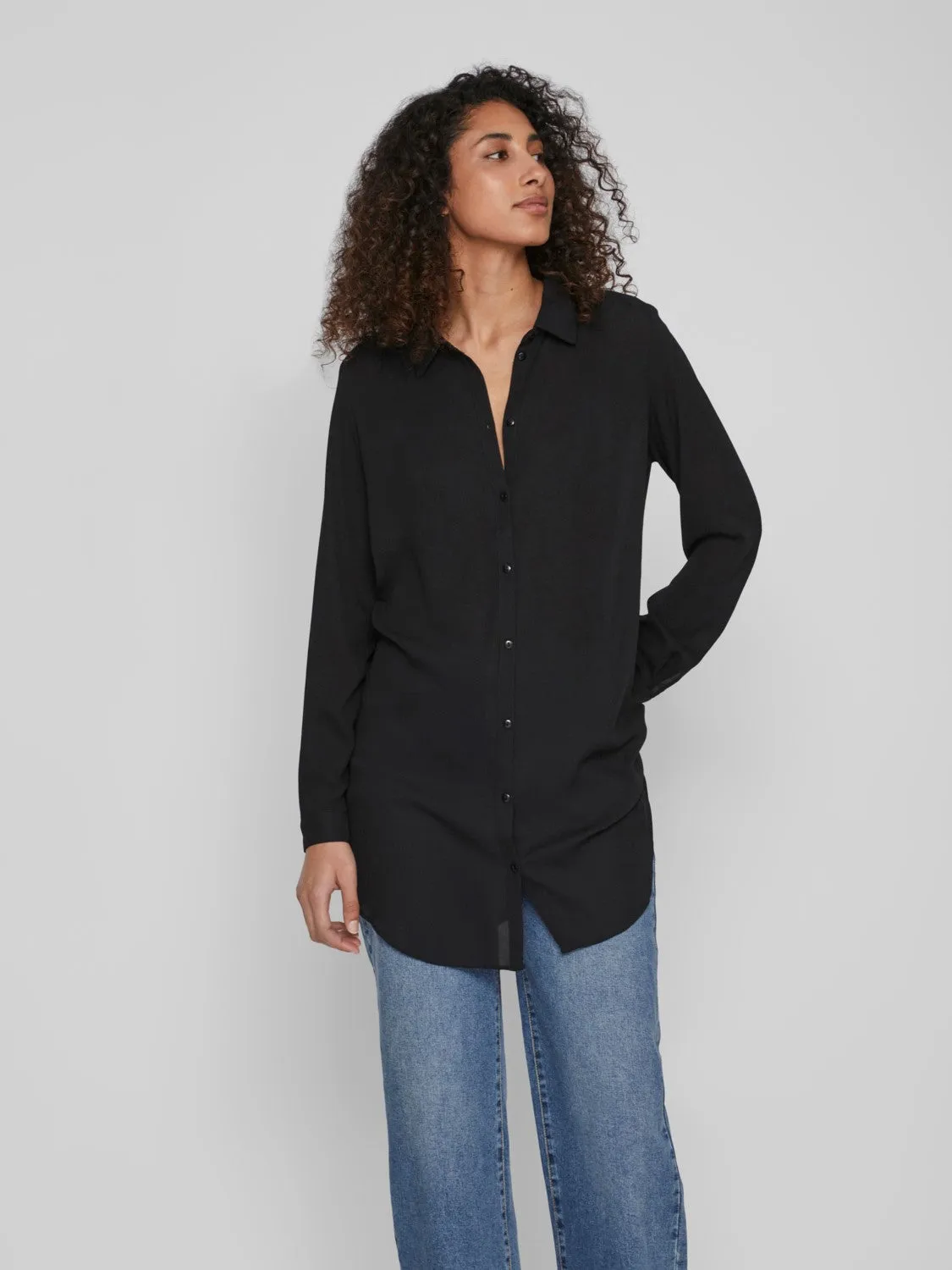 LUCY TUNIC SHIRT (BLACK)