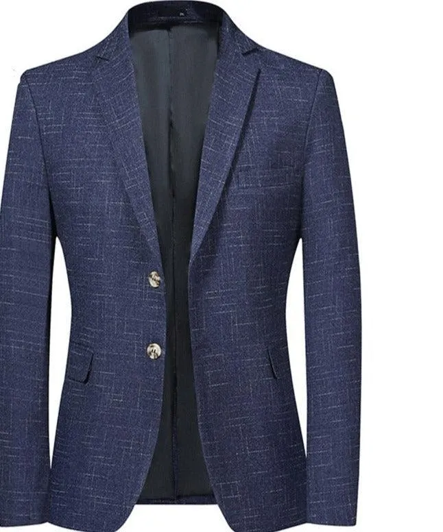 Men Blazer - Marl 2-Button Formal Blazer