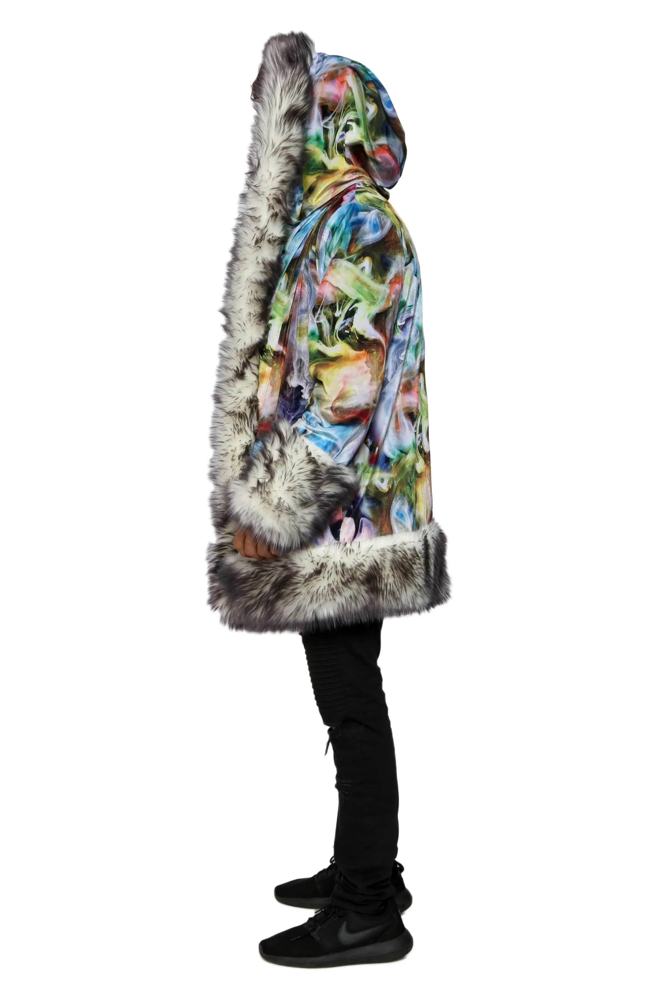 Men's LED Wizard Coat in "Velvet Cyclone"