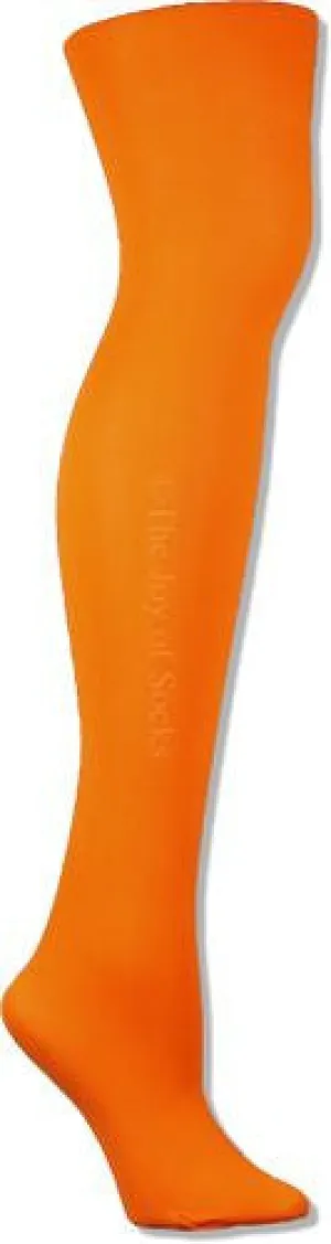 Microfiber Opaque Orange Tights