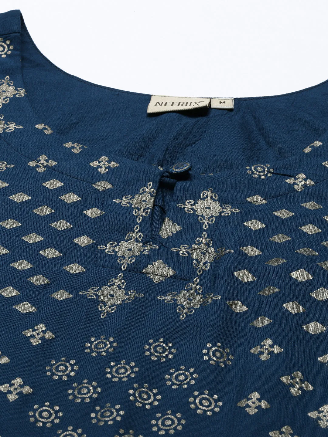 Neeru's Blue Color Rayon Fabric Tunic