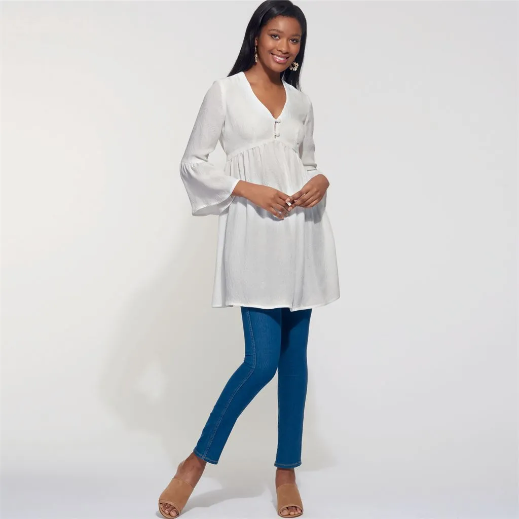 New Look Sewing Pattern N6603 Misses' Mini Dress, Tunic and Top