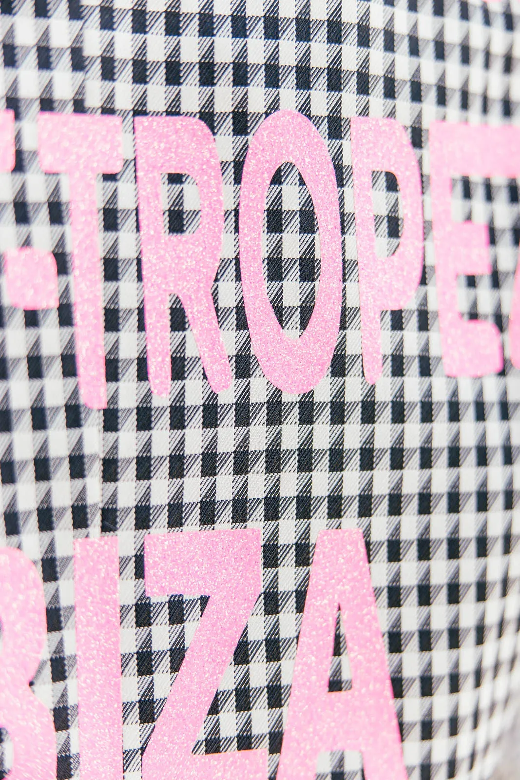 NEW!! The Houndstooth Blazer with Pink Wording