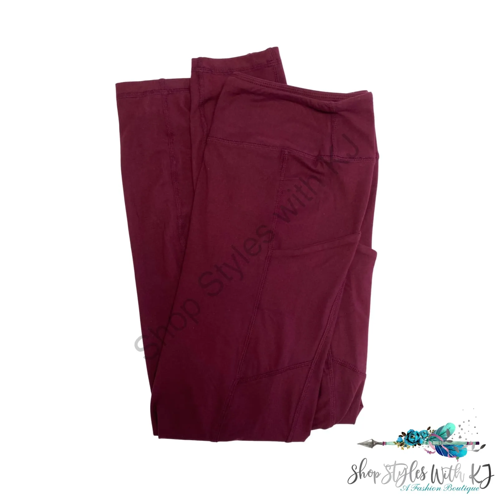 On The Go Leggings in Burgundy