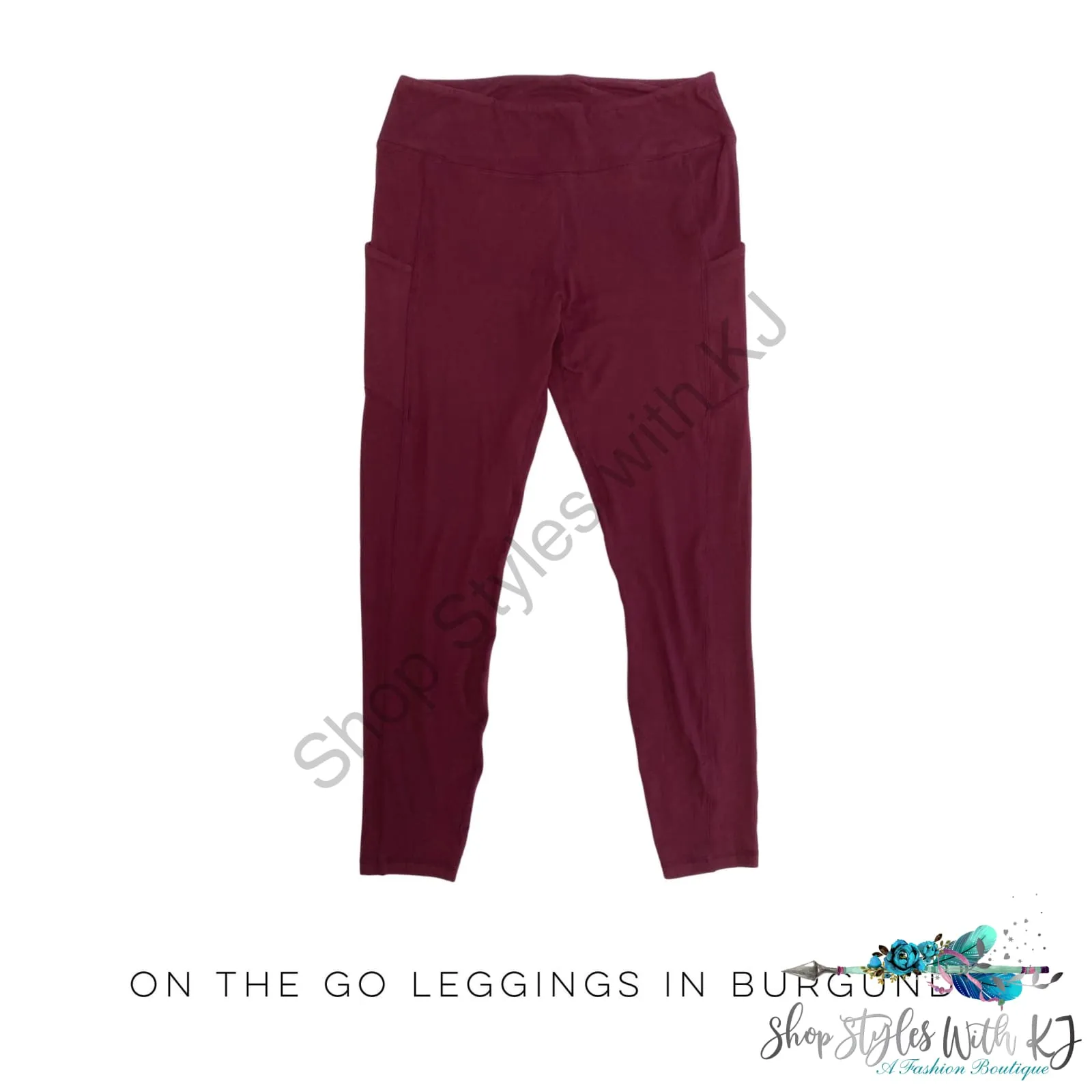 On The Go Leggings in Burgundy