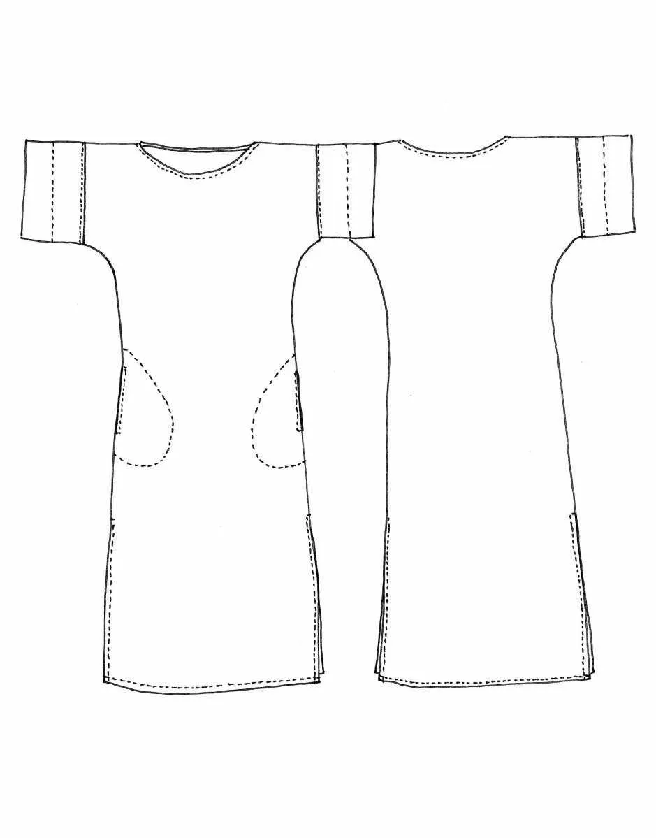 Organic Double Gauze Coni Tunic Dressmaking Kit, Tessuti