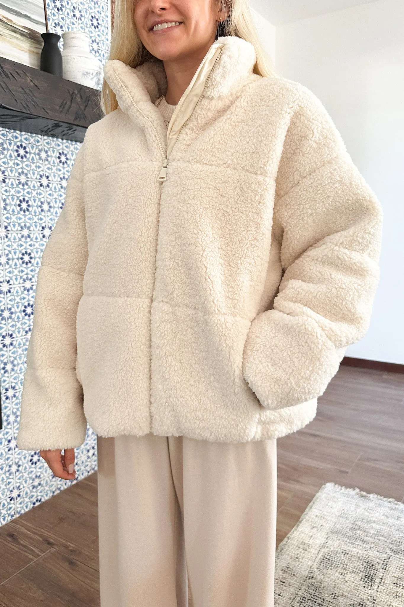 Oslo Quilted Teddy Jacket