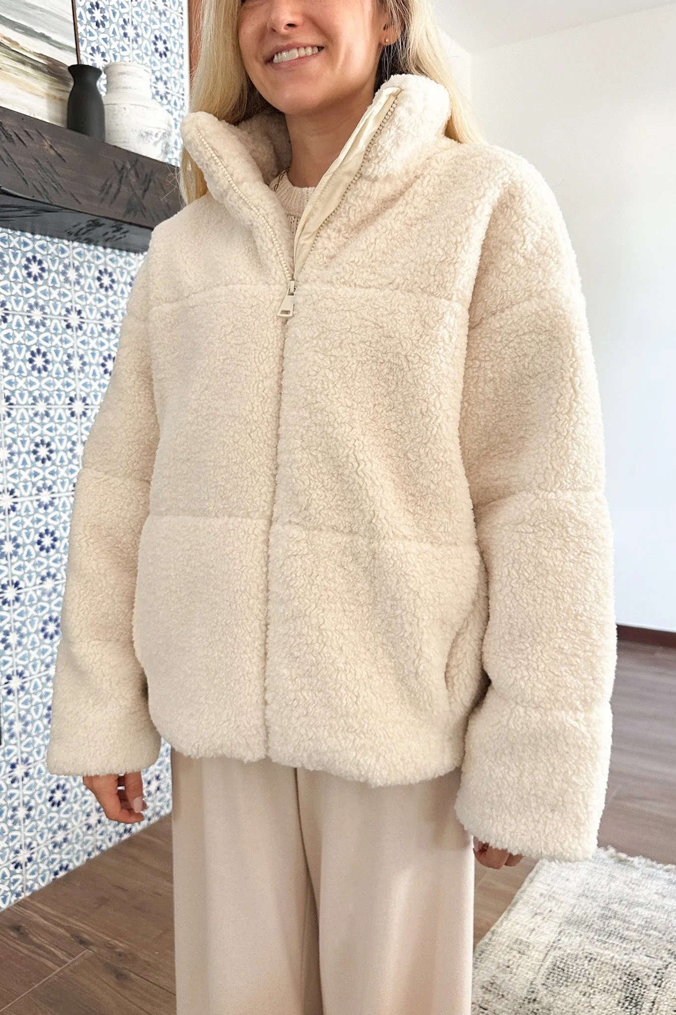 Oslo Quilted Teddy Jacket