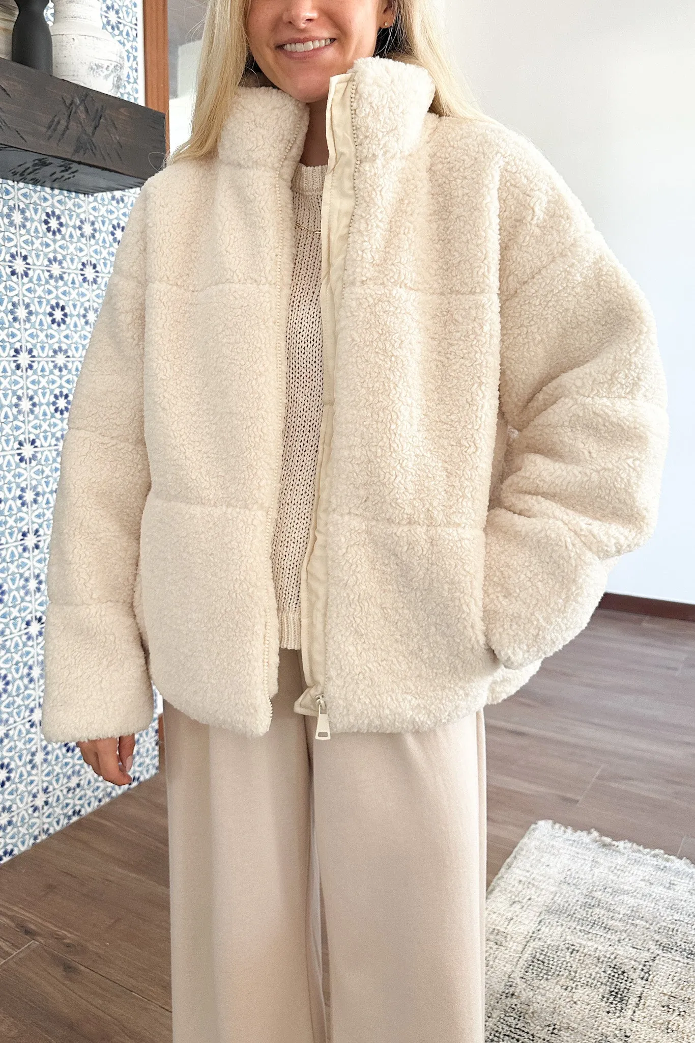 Oslo Quilted Teddy Jacket