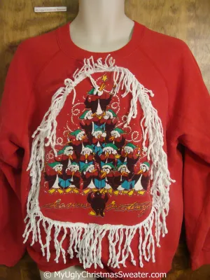 Penguin Pyramid Choir Tacky Christmas Sweatshirt